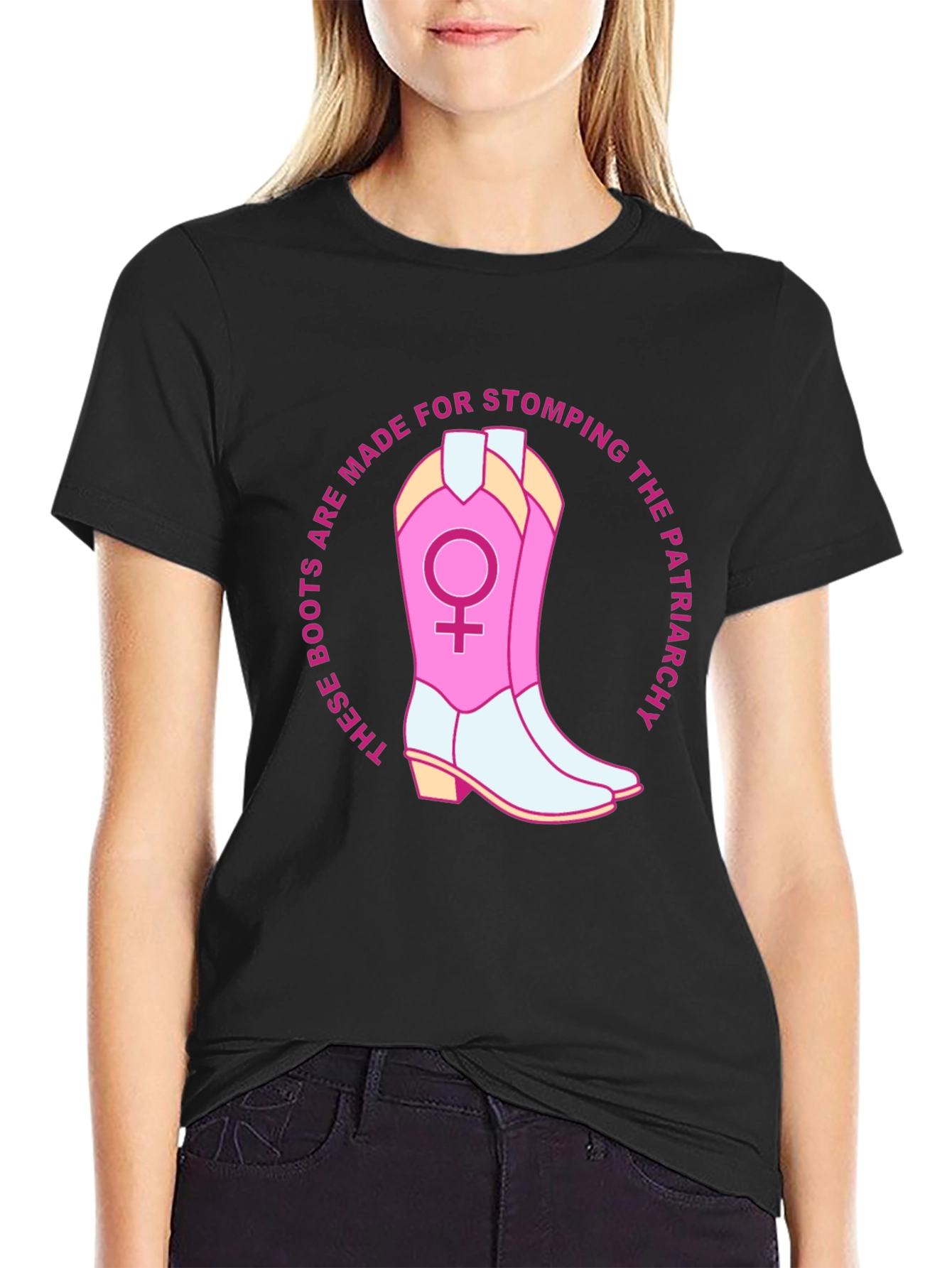 Camiseta Feminista: ¡Botas para Pisotear el Patriarcado!