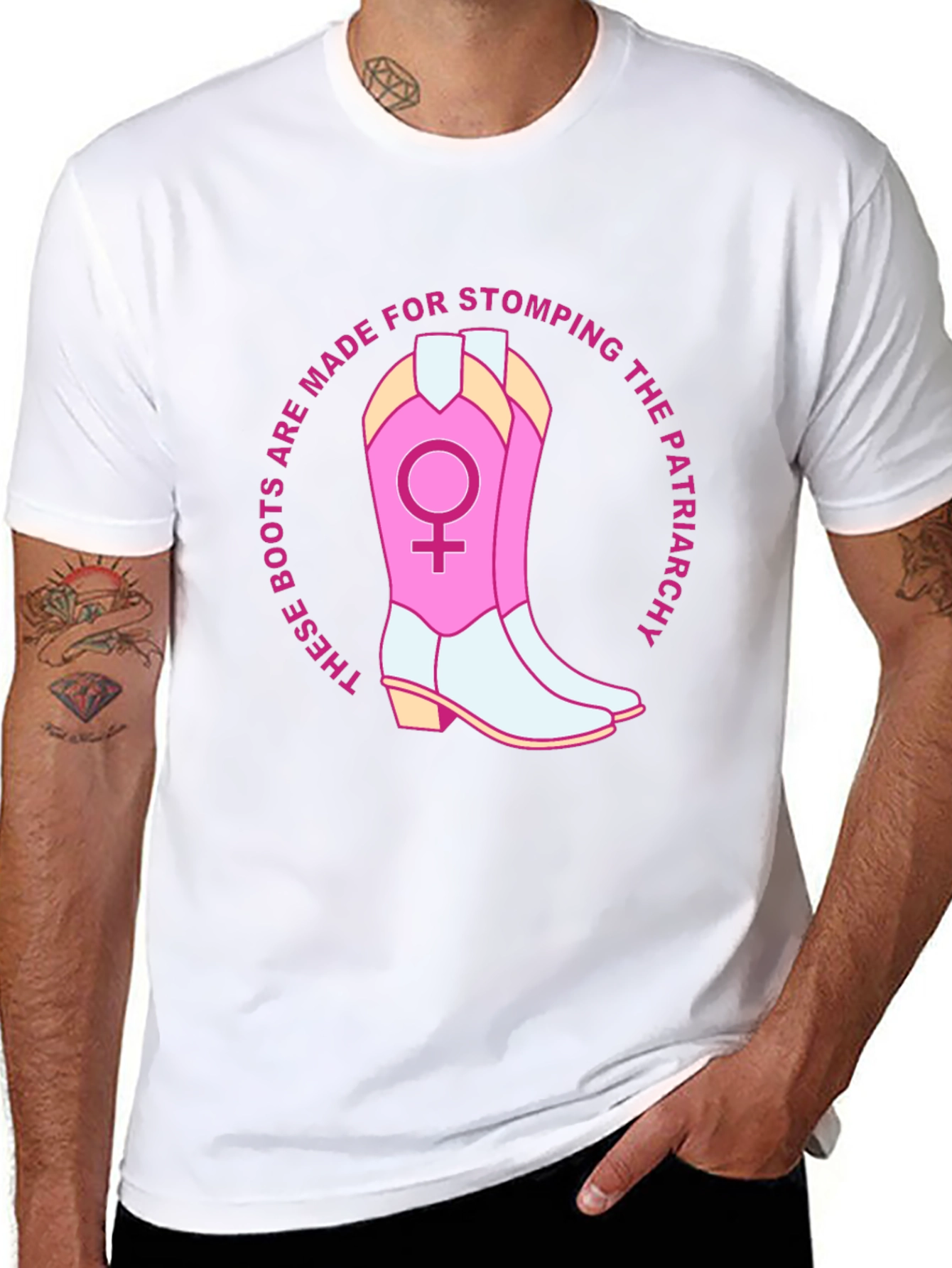 Camiseta Feminista: ¡Botas para Pisotear el Patriarcado!