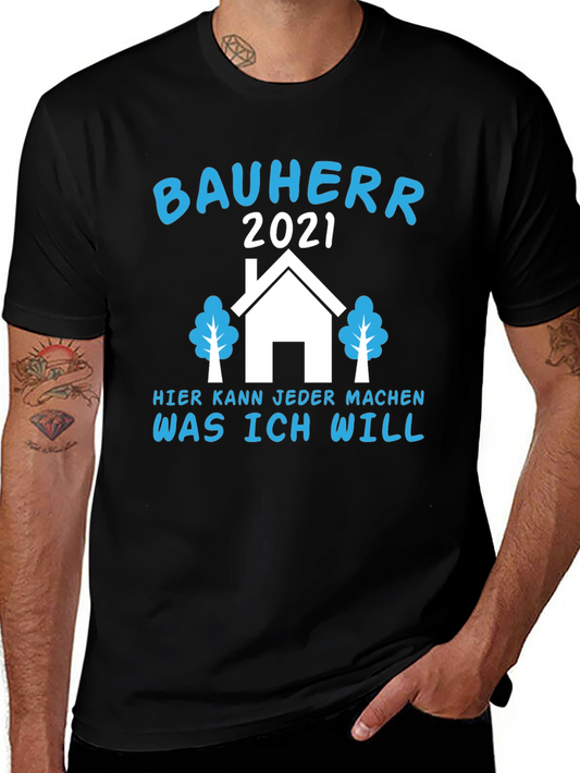 Camiseta Negra Bauherr 2021 para Constructor