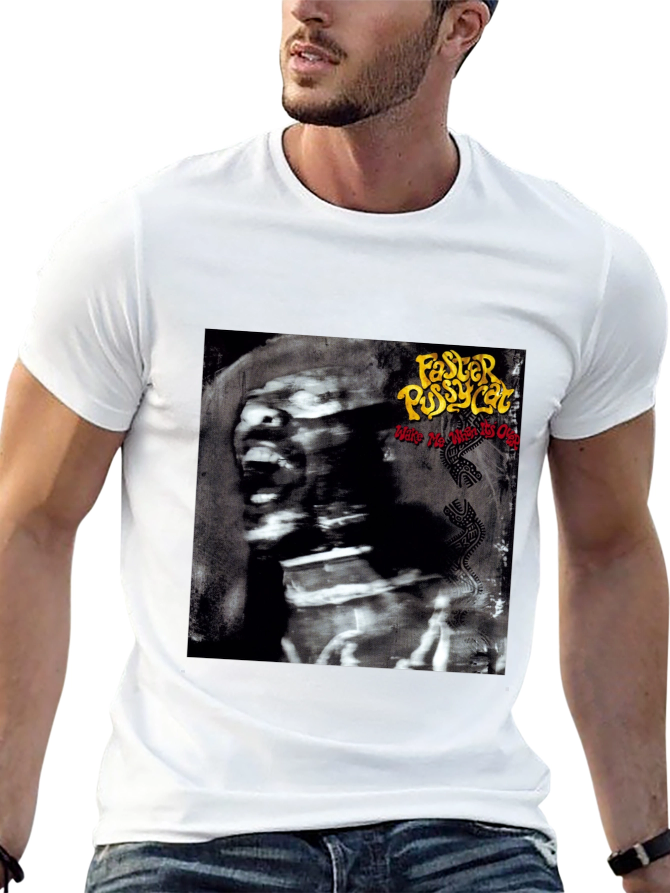 Camiseta Negra Faster Pussycat