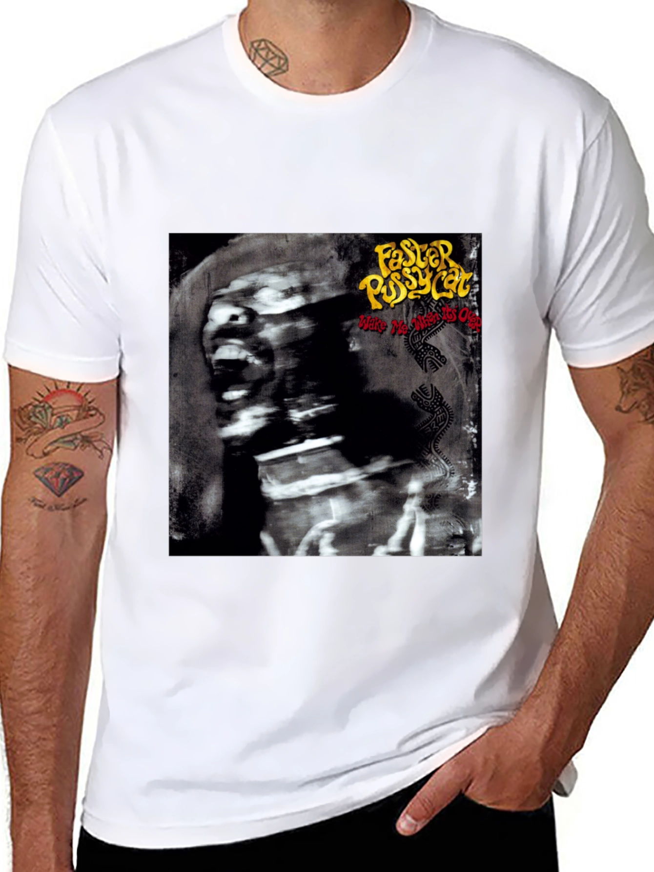 Camiseta Negra Faster Pussycat