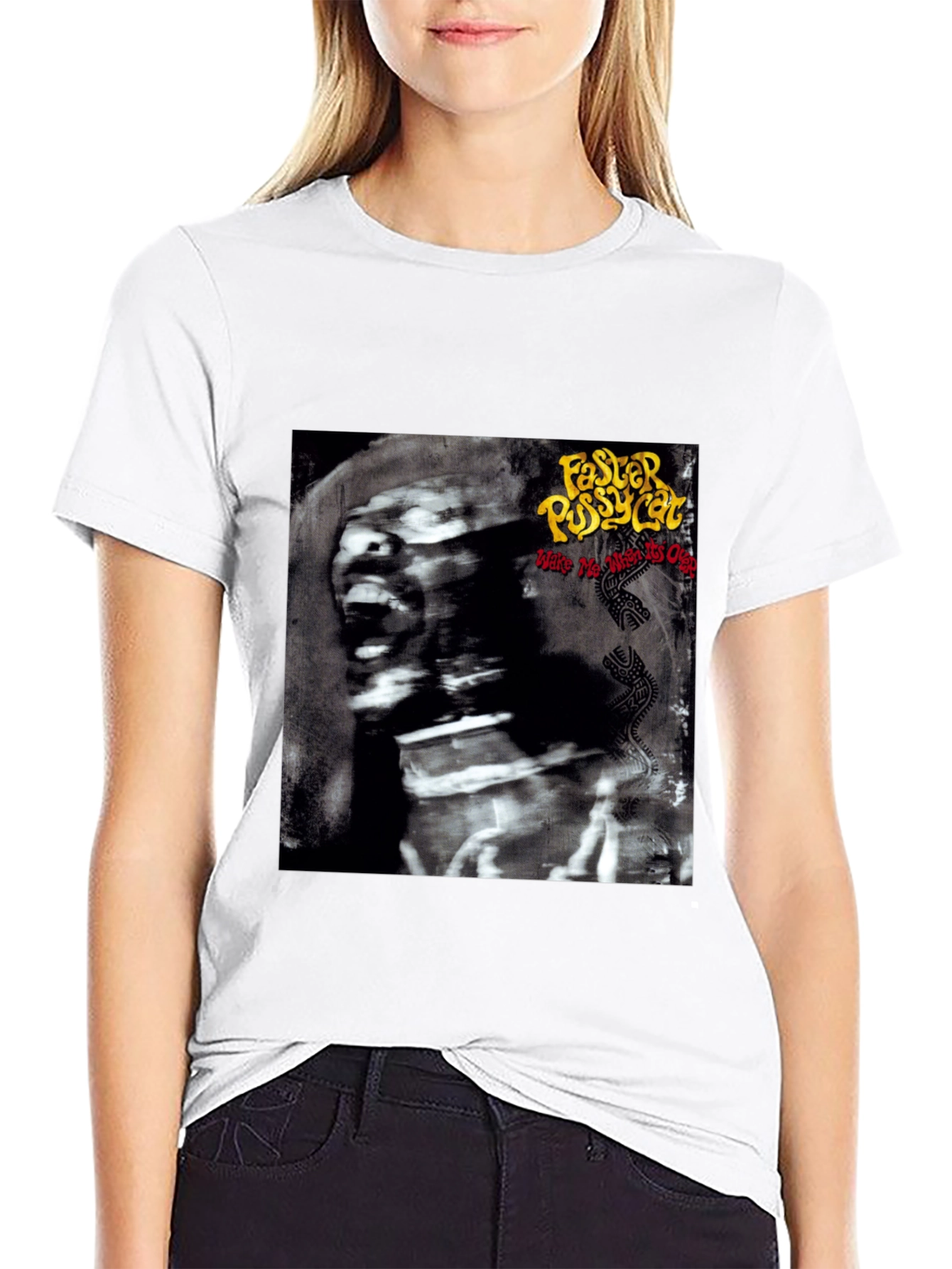 Camiseta Negra Faster Pussycat