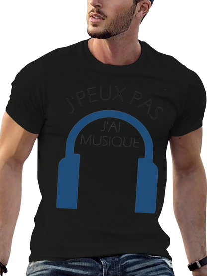 Camiseta Negra JPEUX PAS JAI MUSIQUE