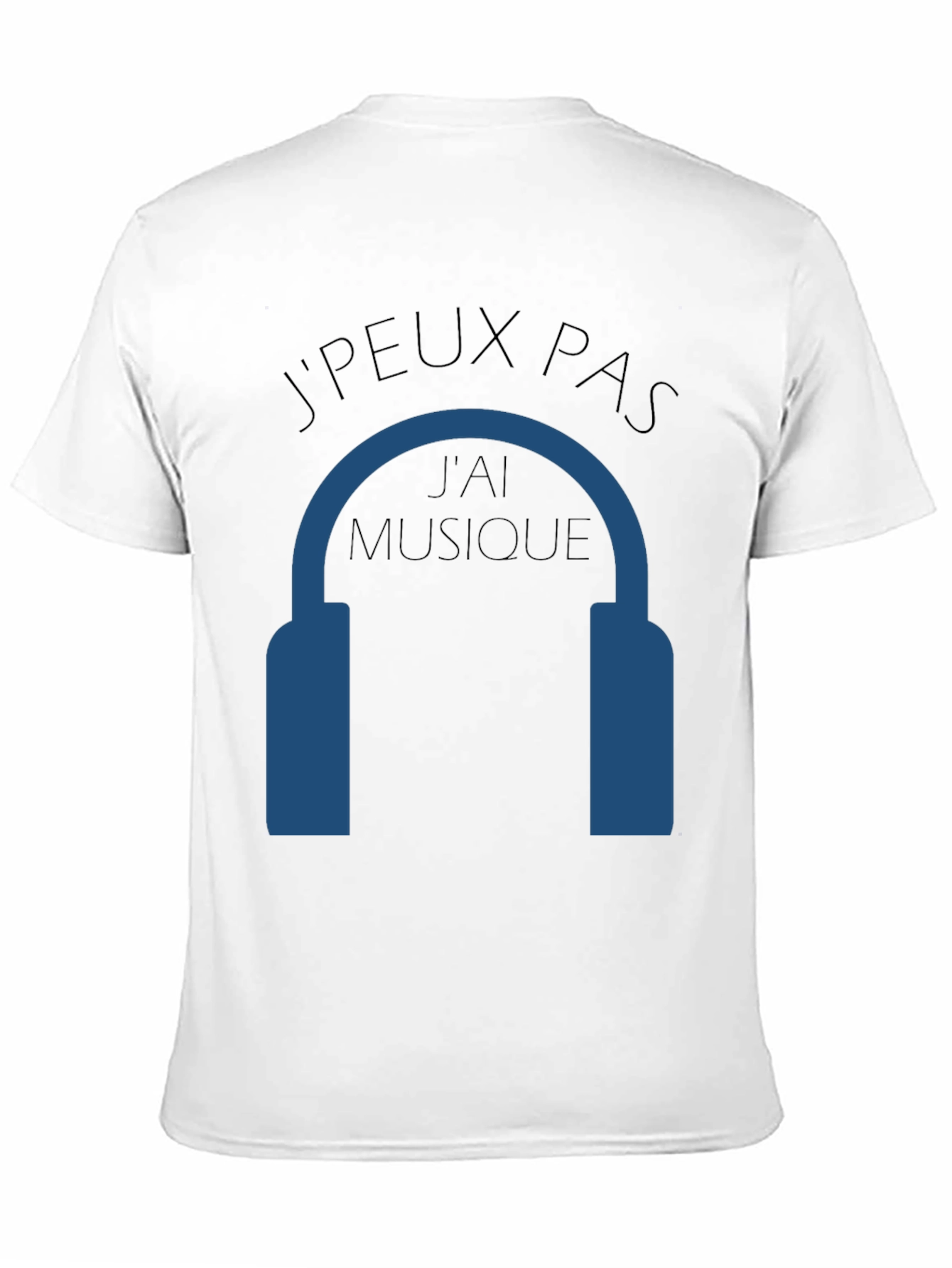 Camiseta Negra JPEUX PAS JAI MUSIQUE
