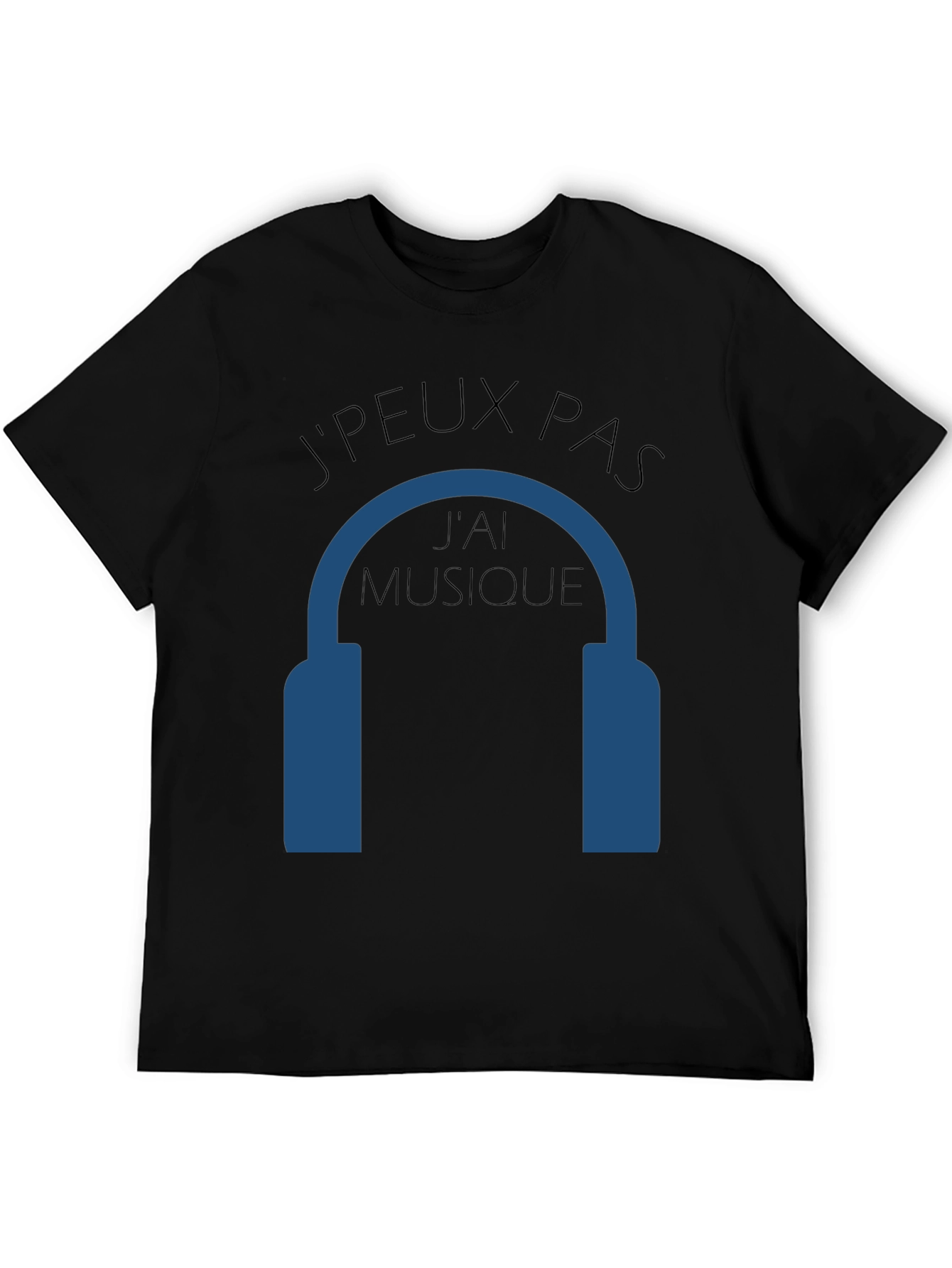 Camiseta Negra JPEUX PAS JAI MUSIQUE