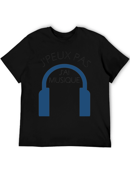 Camiseta Negra JPEUX PAS JAI MUSIQUE