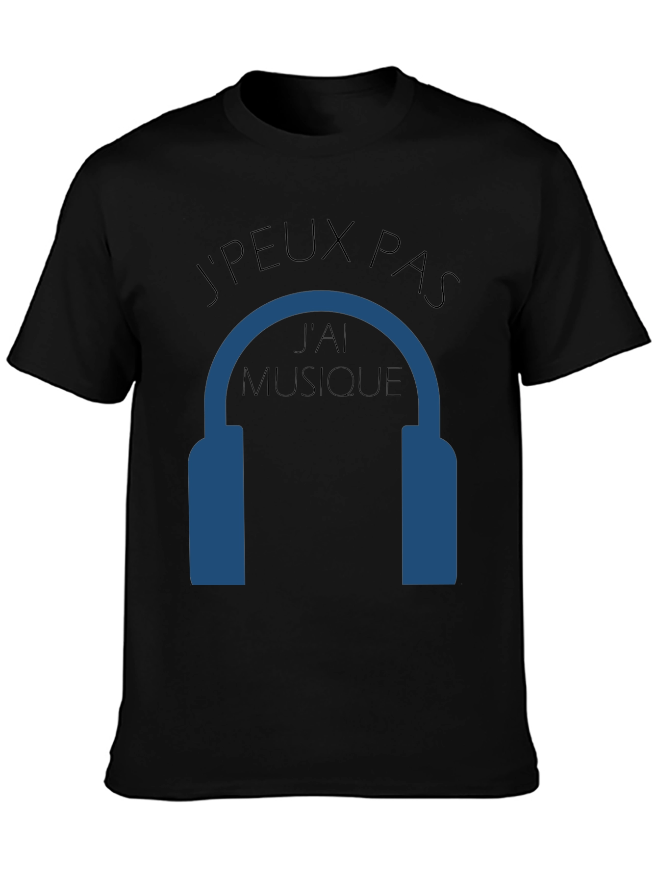 Camiseta Negra JPEUX PAS JAI MUSIQUE