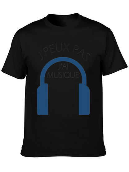 Camiseta Negra JPEUX PAS JAI MUSIQUE