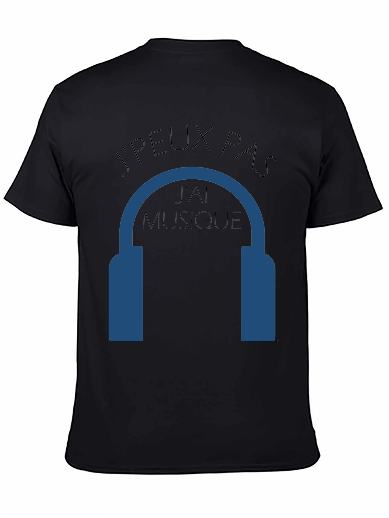 Camiseta Negra JPEUX PAS JAI MUSIQUE