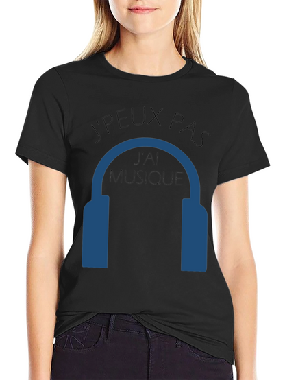 Camiseta Negra JPEUX PAS JAI MUSIQUE