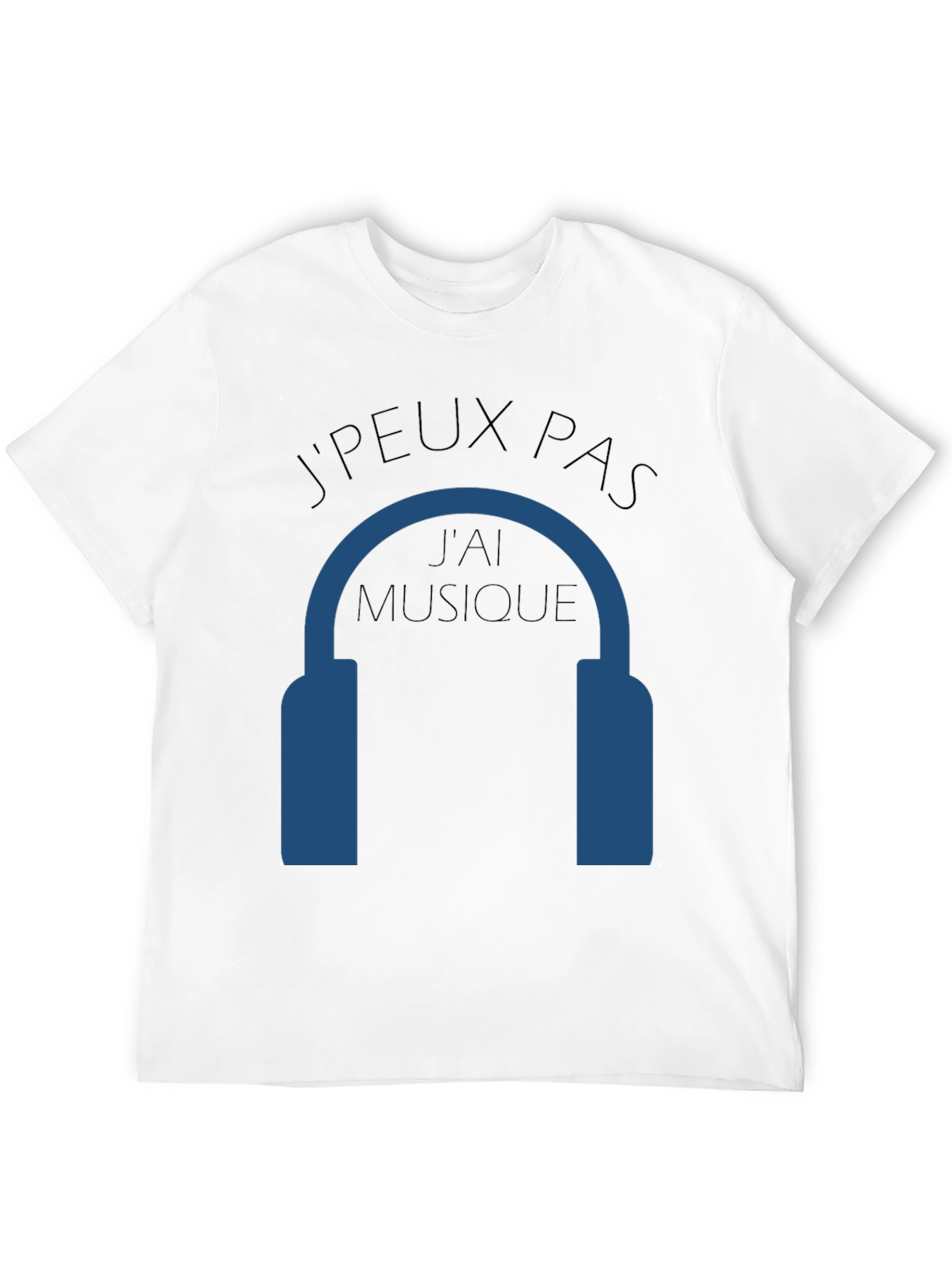 Camiseta Negra JPEUX PAS JAI MUSIQUE