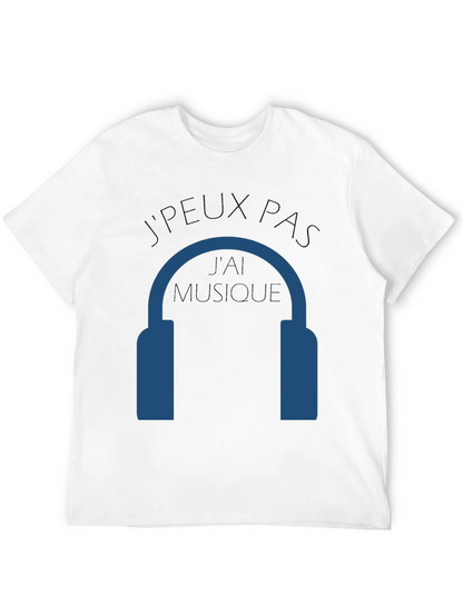 Camiseta Negra JPEUX PAS JAI MUSIQUE