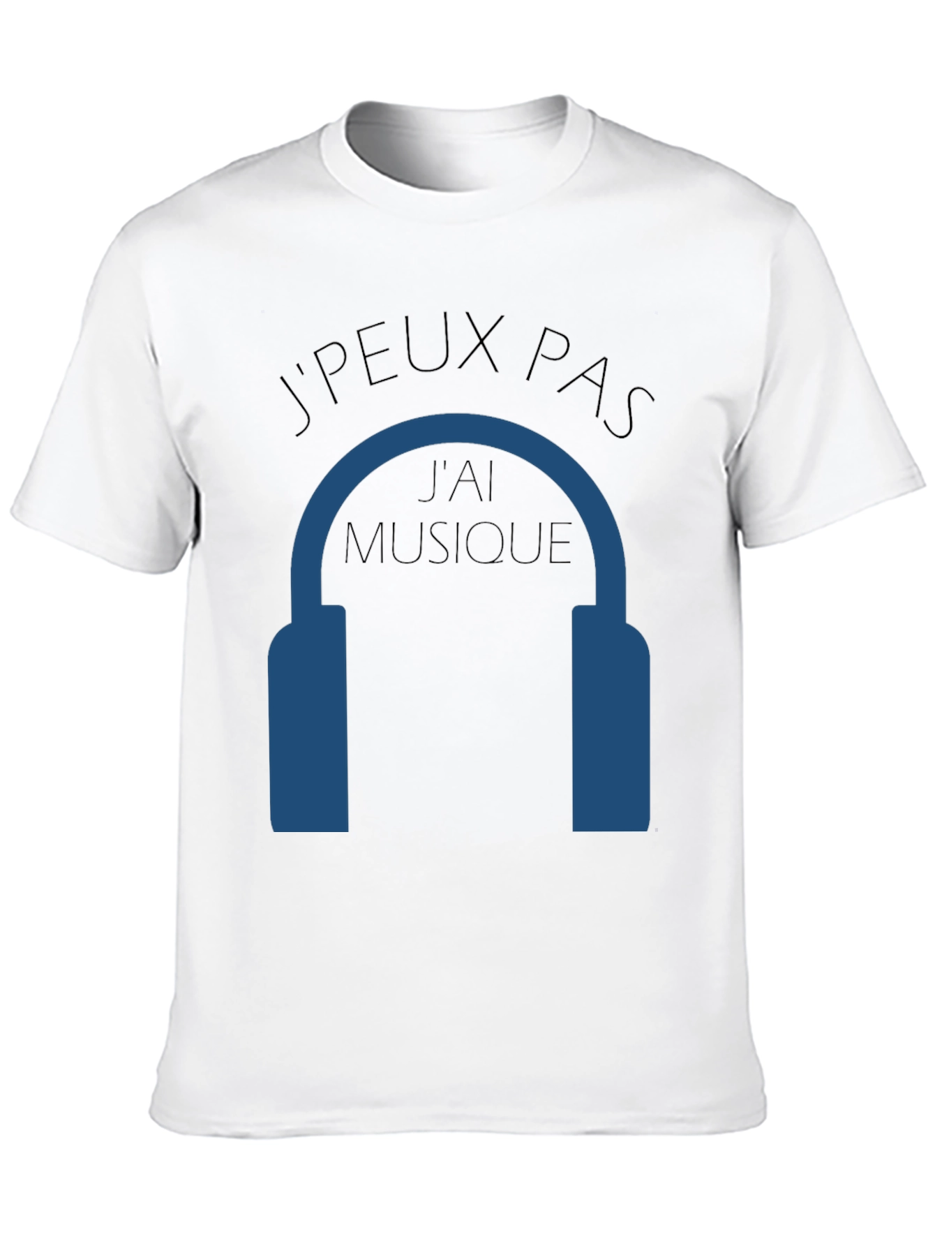 Camiseta Negra JPEUX PAS JAI MUSIQUE