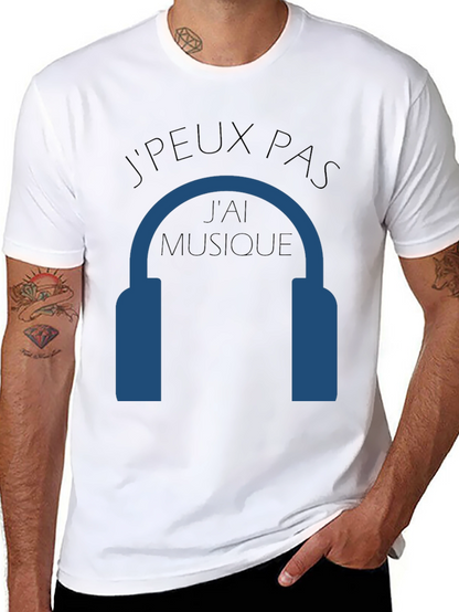 Camiseta Negra JPEUX PAS JAI MUSIQUE