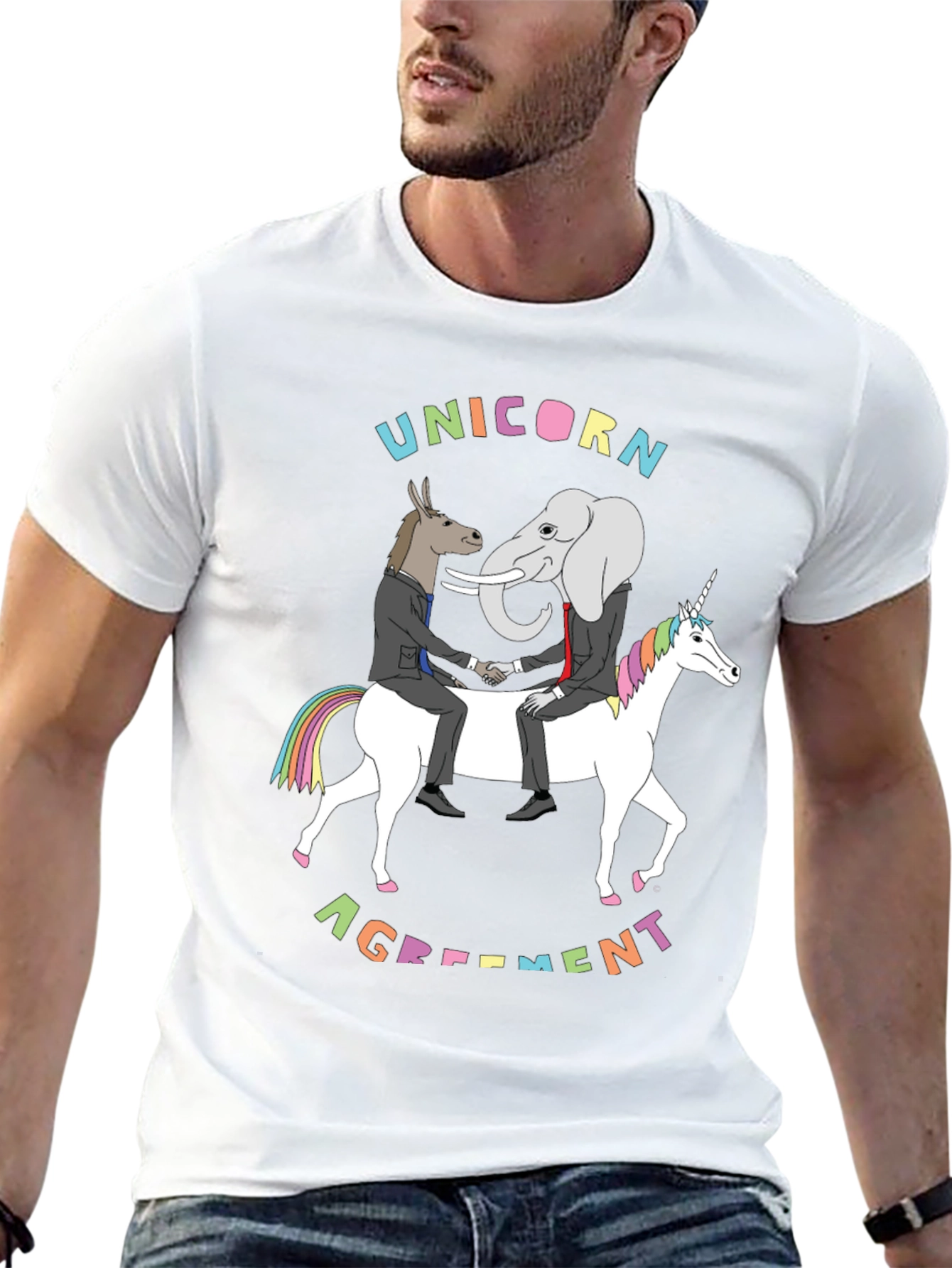 Camiseta Unisex: Acuerdo Unicornio