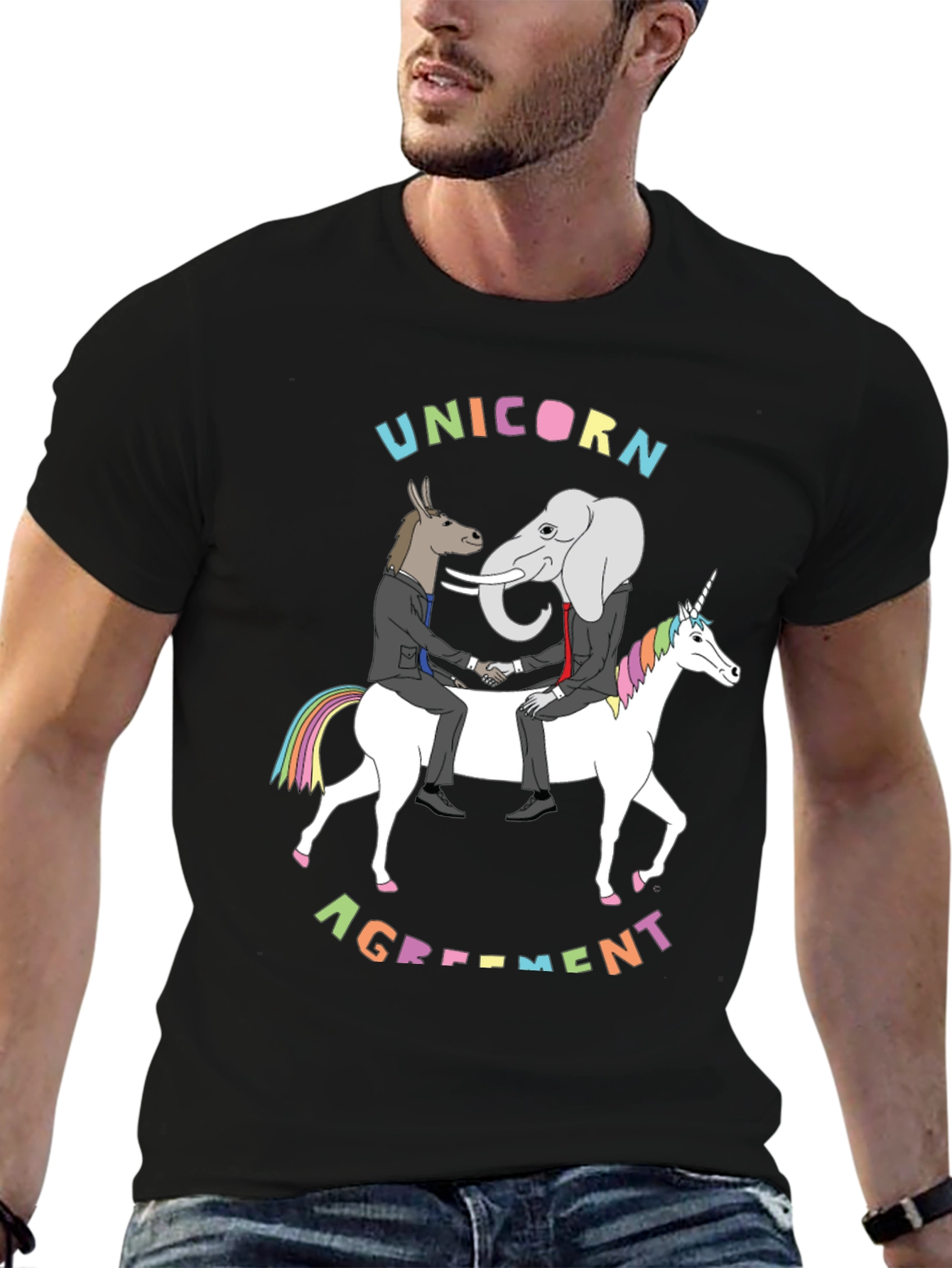 Camiseta Unisex: Acuerdo Unicornio