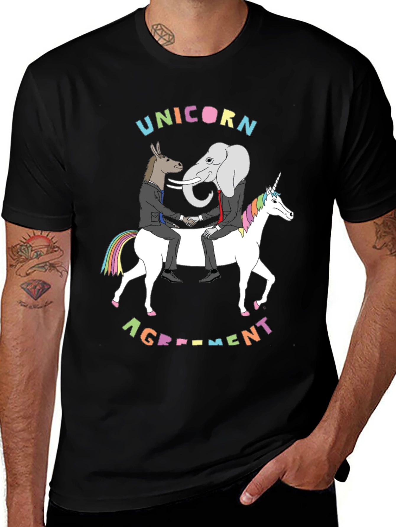 Camiseta Unisex: Acuerdo Unicornio