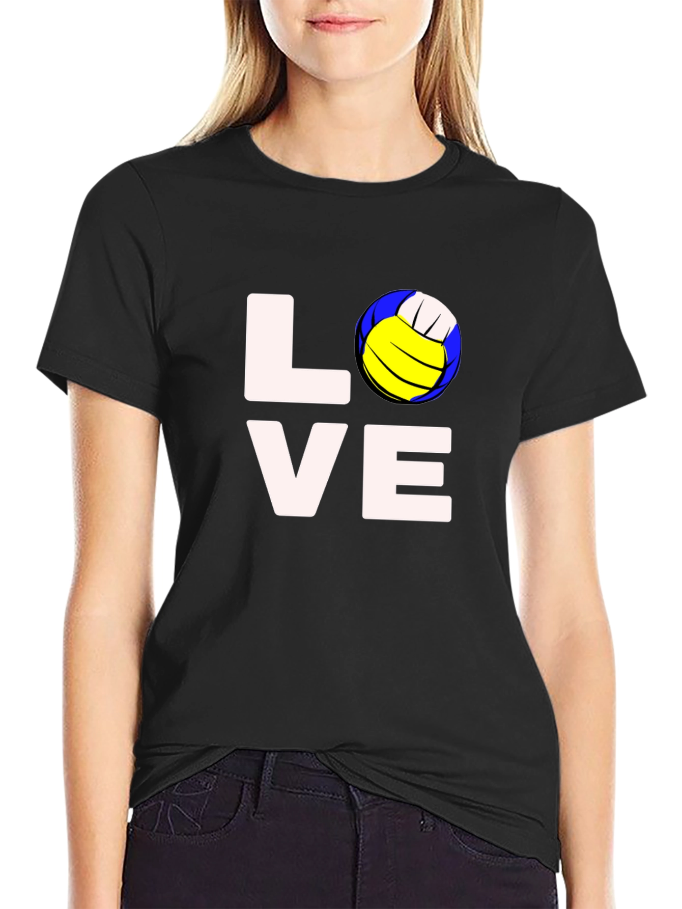 Camiseta Negra LOVE Voleibol