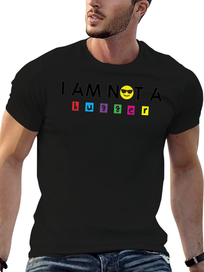 Camiseta Negra No Soy Abrazador con Emoji