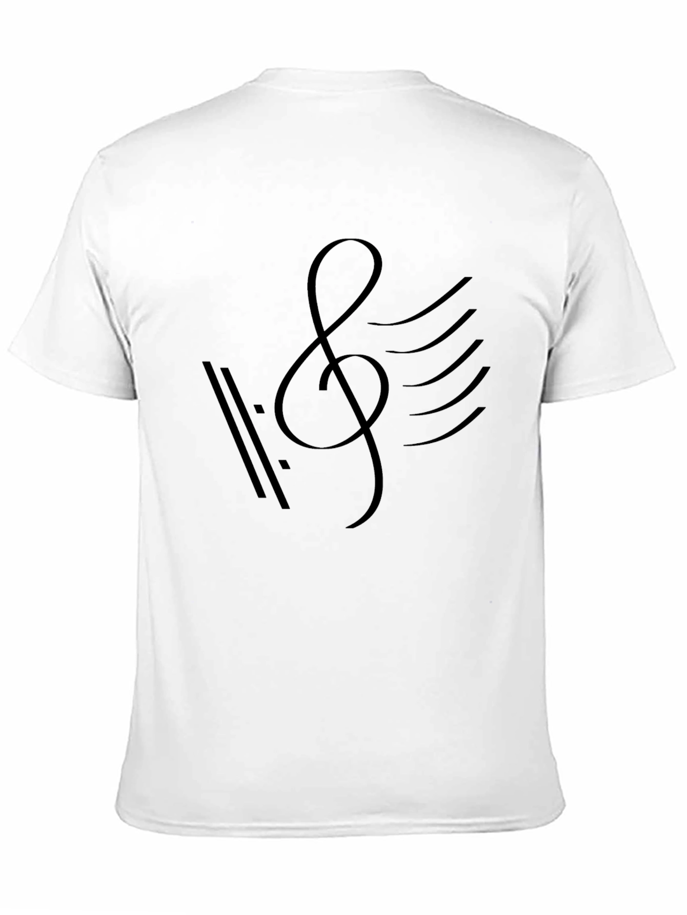 Camiseta Negra con Diseño Musical