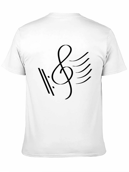 Camiseta Negra con Diseño Musical