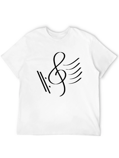 Camiseta Negra con Diseño Musical