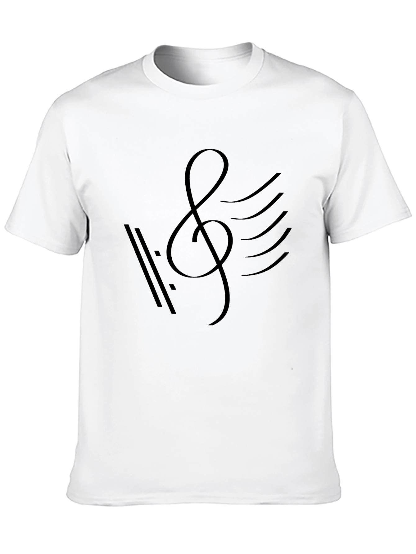 Camiseta Negra con Diseño Musical