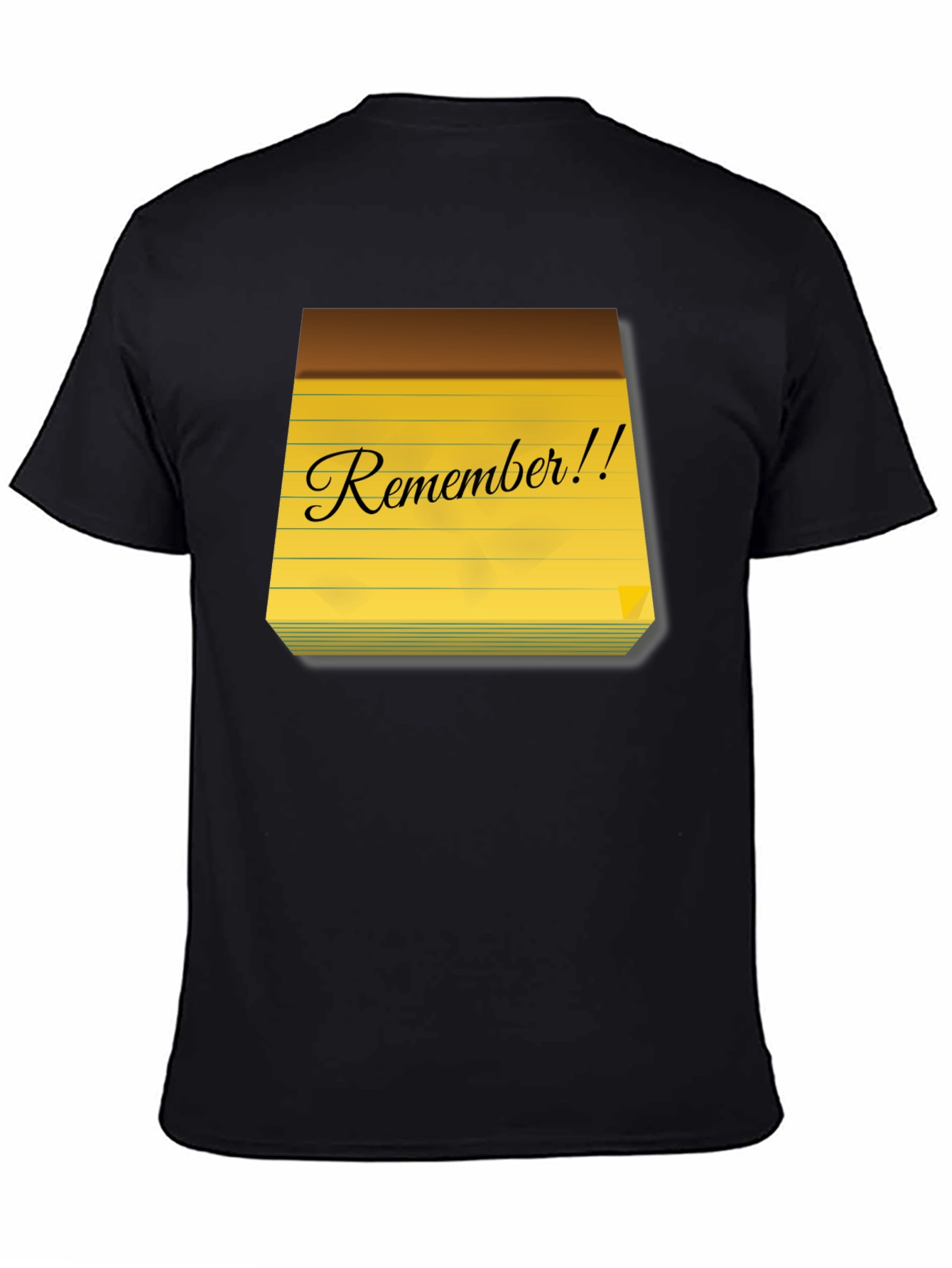 Camiseta Negra con Diseño ¡Recuerda!