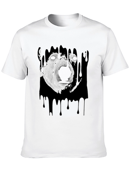 Camiseta Hombre Oso Polar Abstracto Diseño Moderno