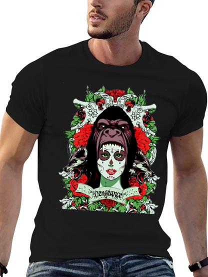 Camiseta Negra con Diseño Venganza