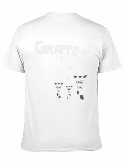 Camiseta Negra de Jirafas Divertida y Original