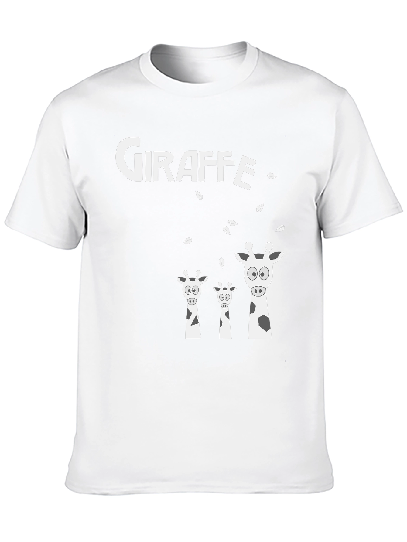 Camiseta Negra de Jirafas Divertida y Original