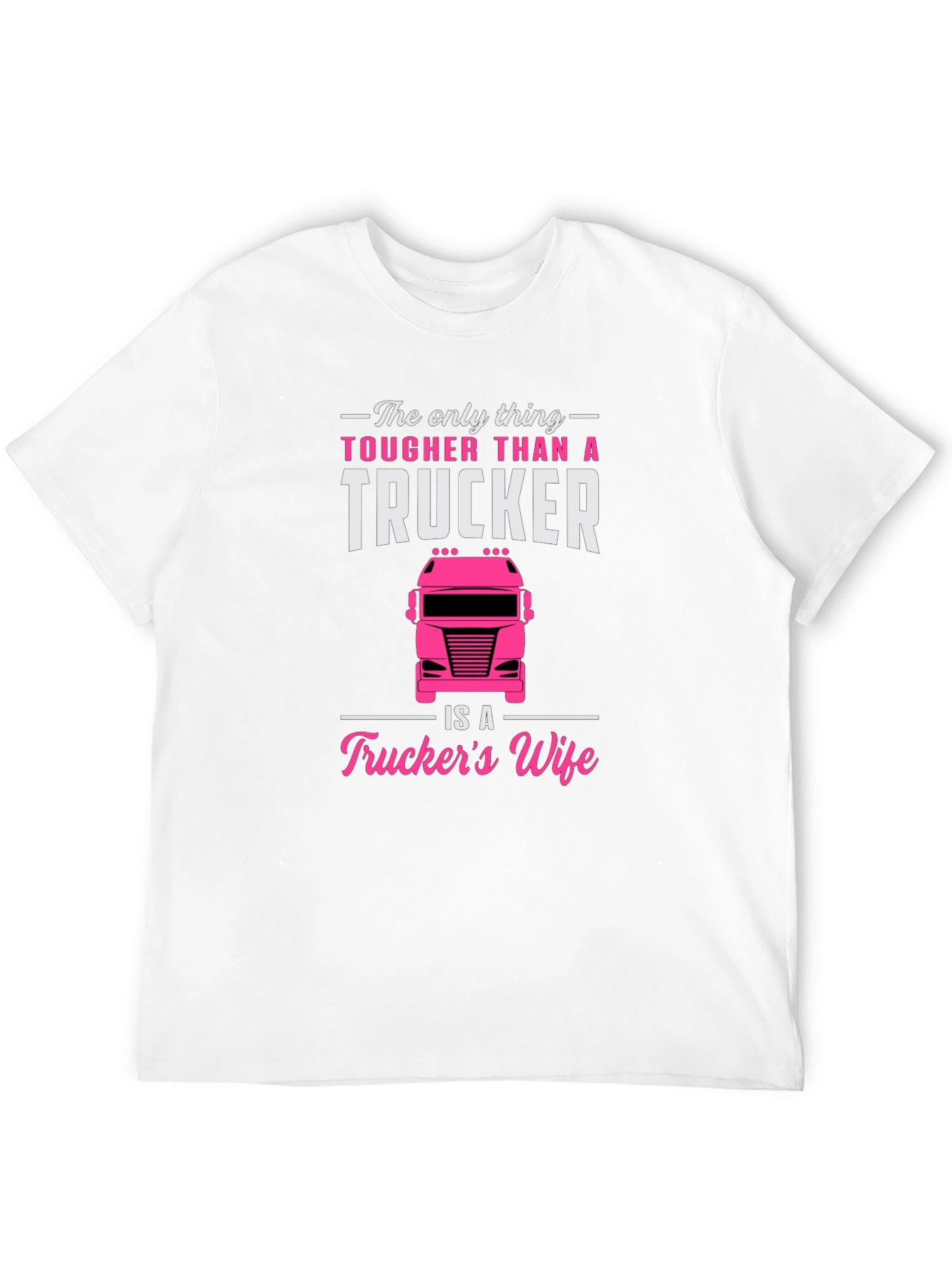 Camiseta Negra para Hombre - Truckers Wife