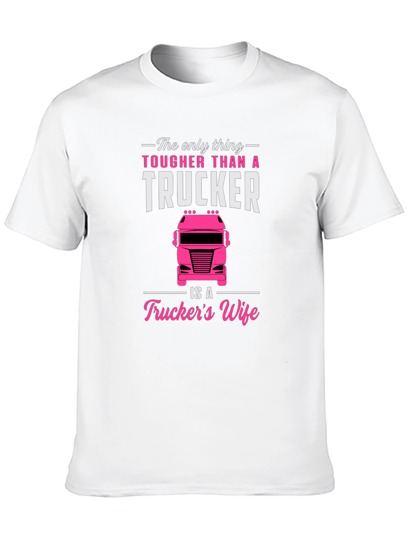 Camiseta Negra para Hombre - Truckers Wife
