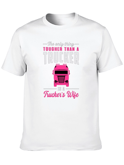 Camiseta Negra para Hombre - Truckers Wife