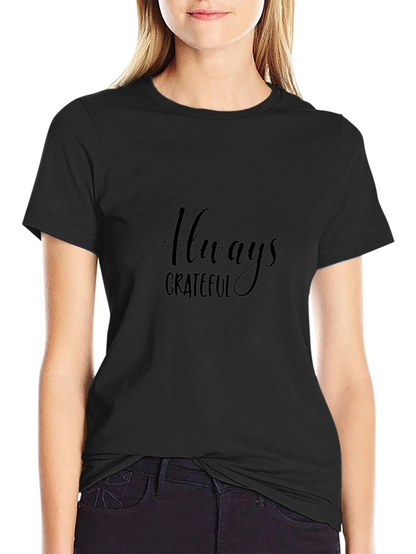 Camiseta Negra Hombre Always Grateful