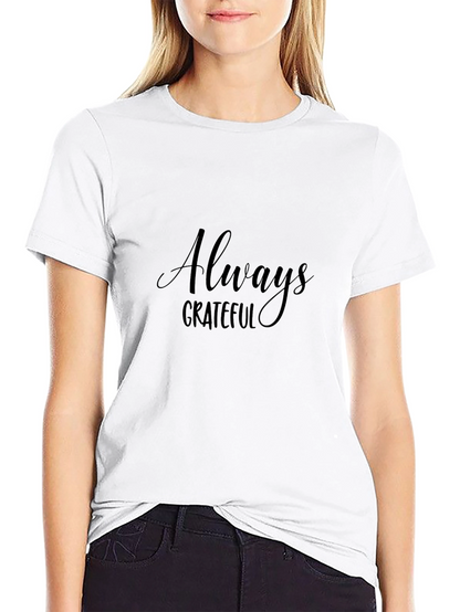 Camiseta Negra Hombre Always Grateful