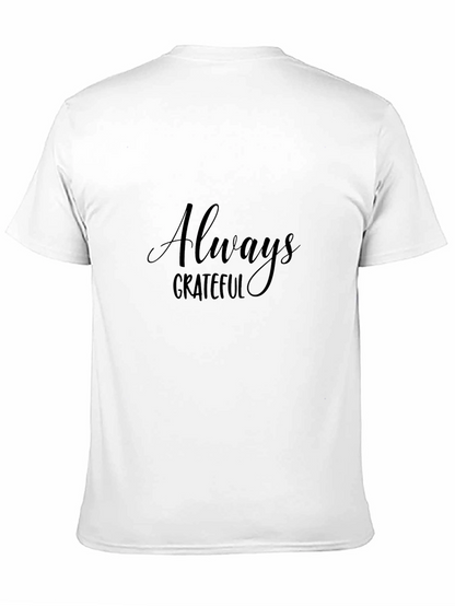 Camiseta Negra Hombre Always Grateful