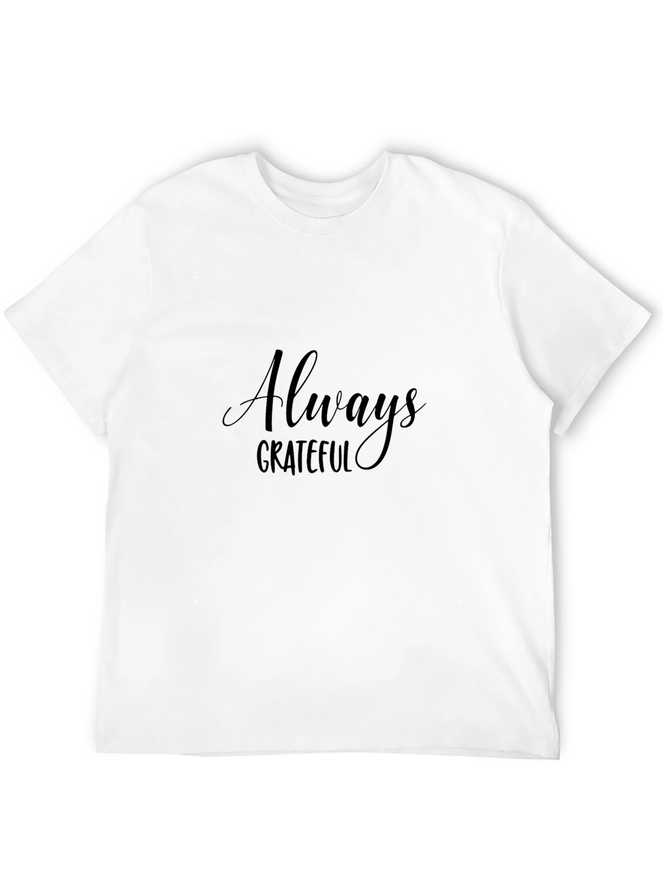 Camiseta Negra Hombre Always Grateful