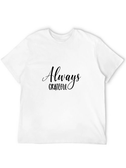 Camiseta Negra Hombre Always Grateful