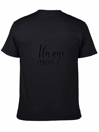 Camiseta Negra Hombre Always Grateful