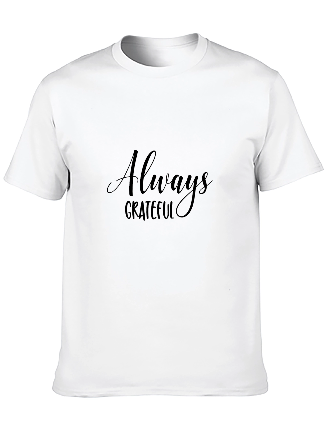 Camiseta Negra Hombre Always Grateful