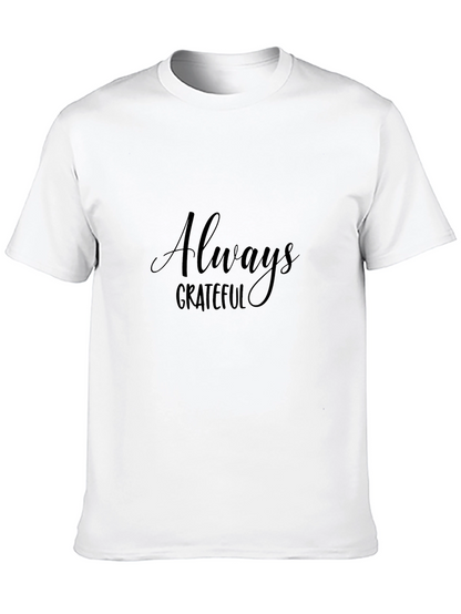 Camiseta Negra Hombre Always Grateful