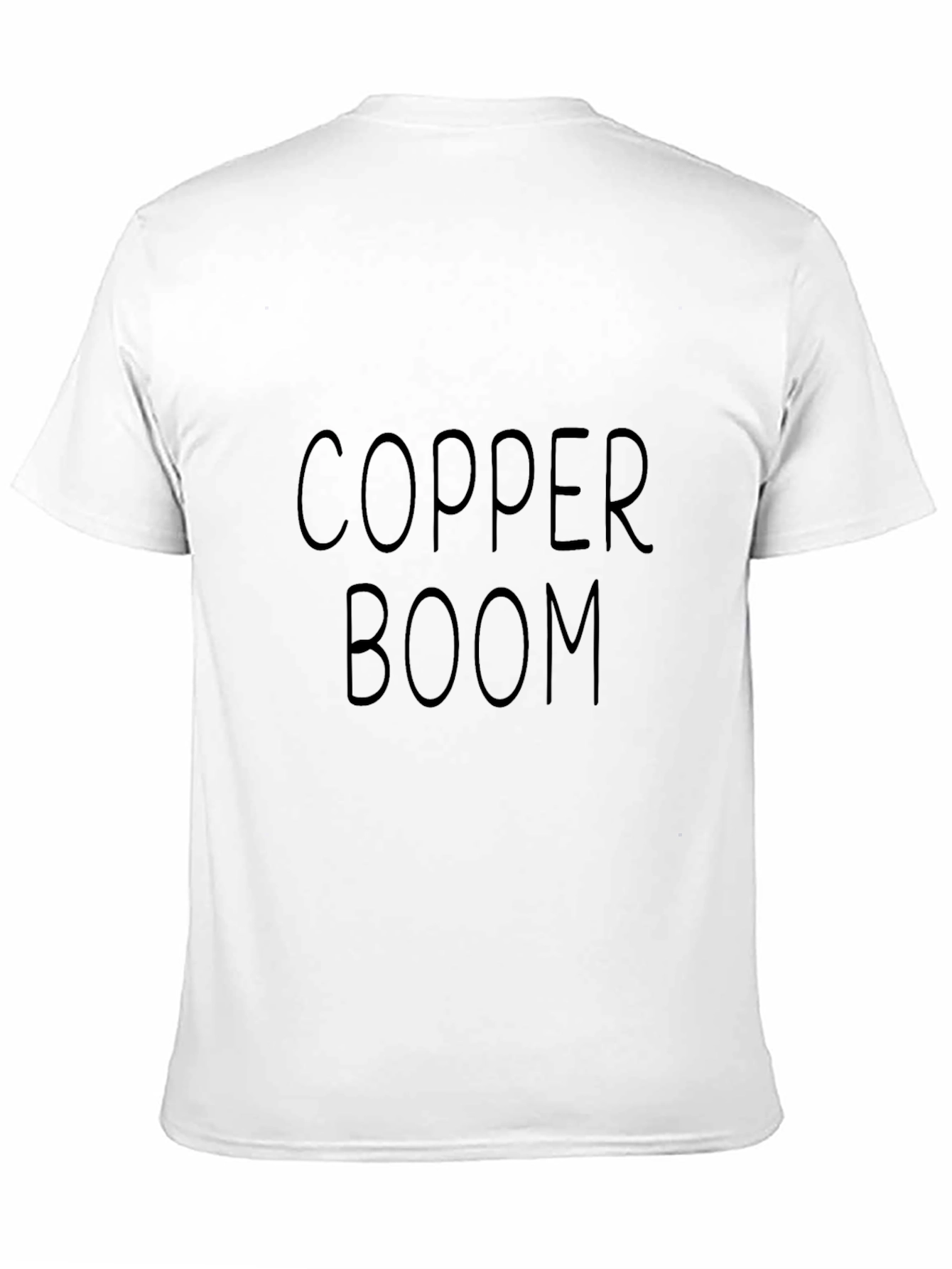 Camiseta Negra Copper Boom Casual Hombre