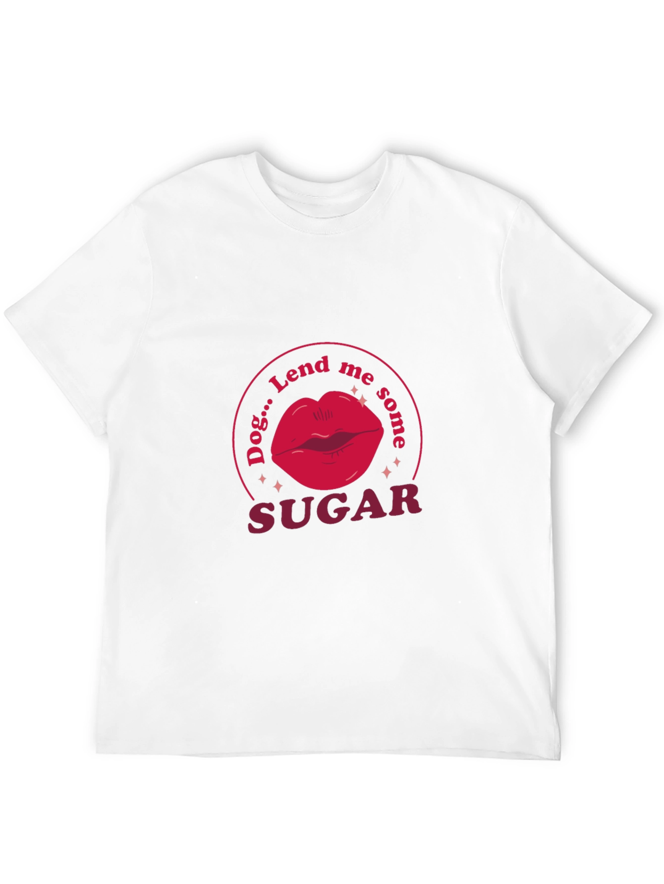 Camiseta Negra Dog...Lend me some SUGAR