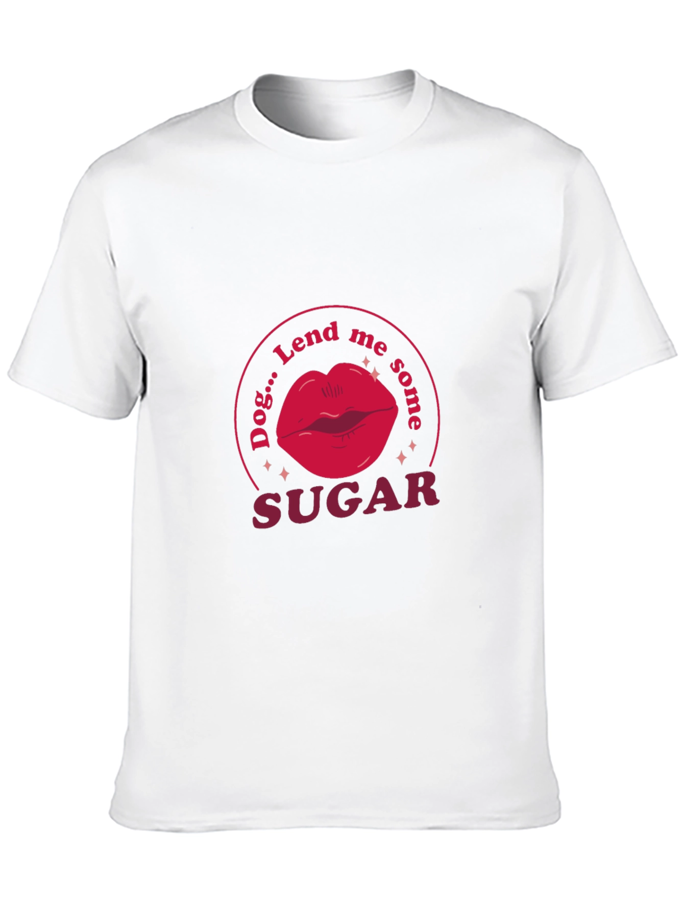 Camiseta Negra Dog...Lend me some SUGAR