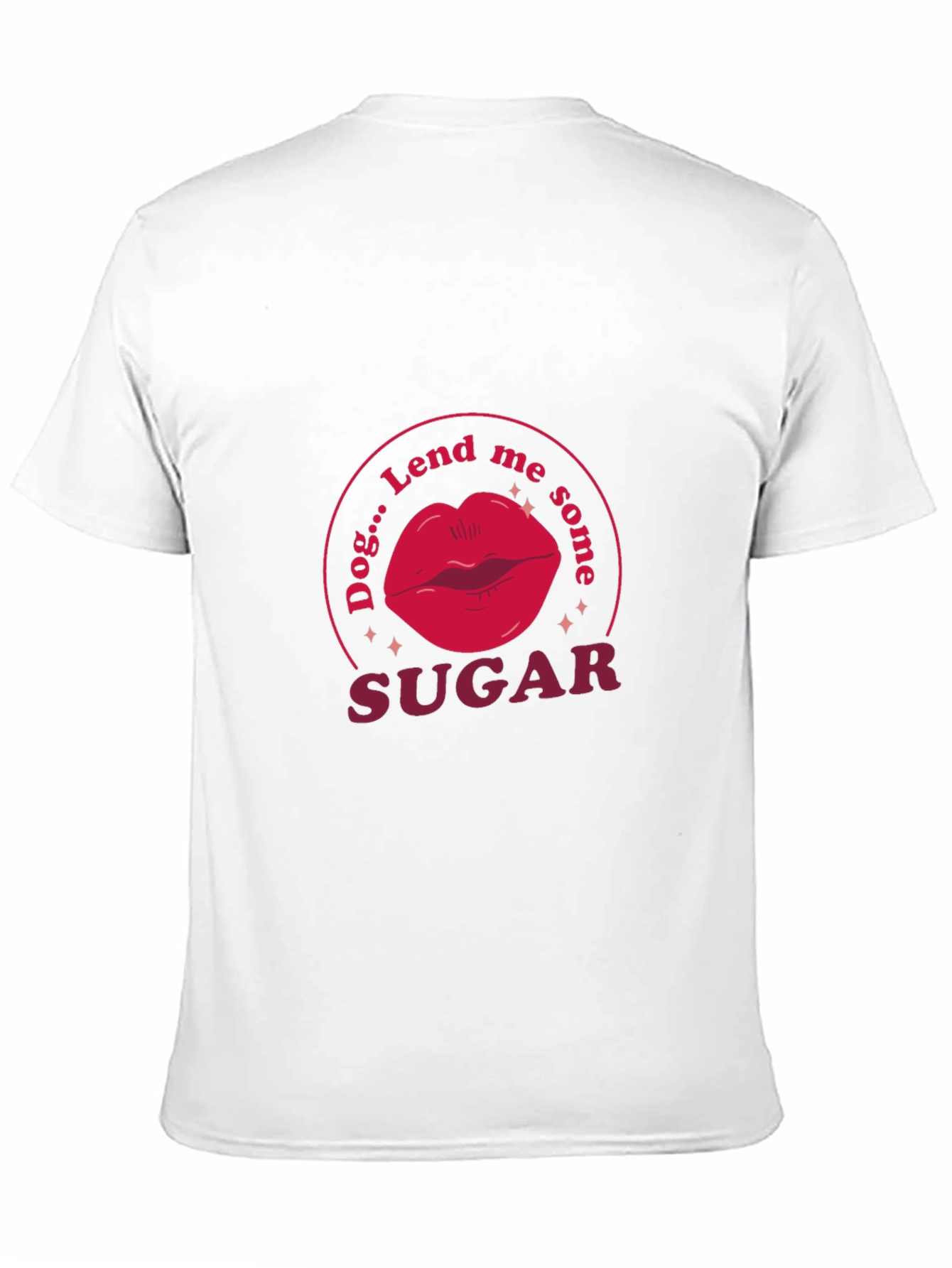 Camiseta Negra Dog...Lend me some SUGAR