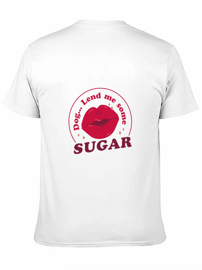Camiseta Negra Dog...Lend me some SUGAR