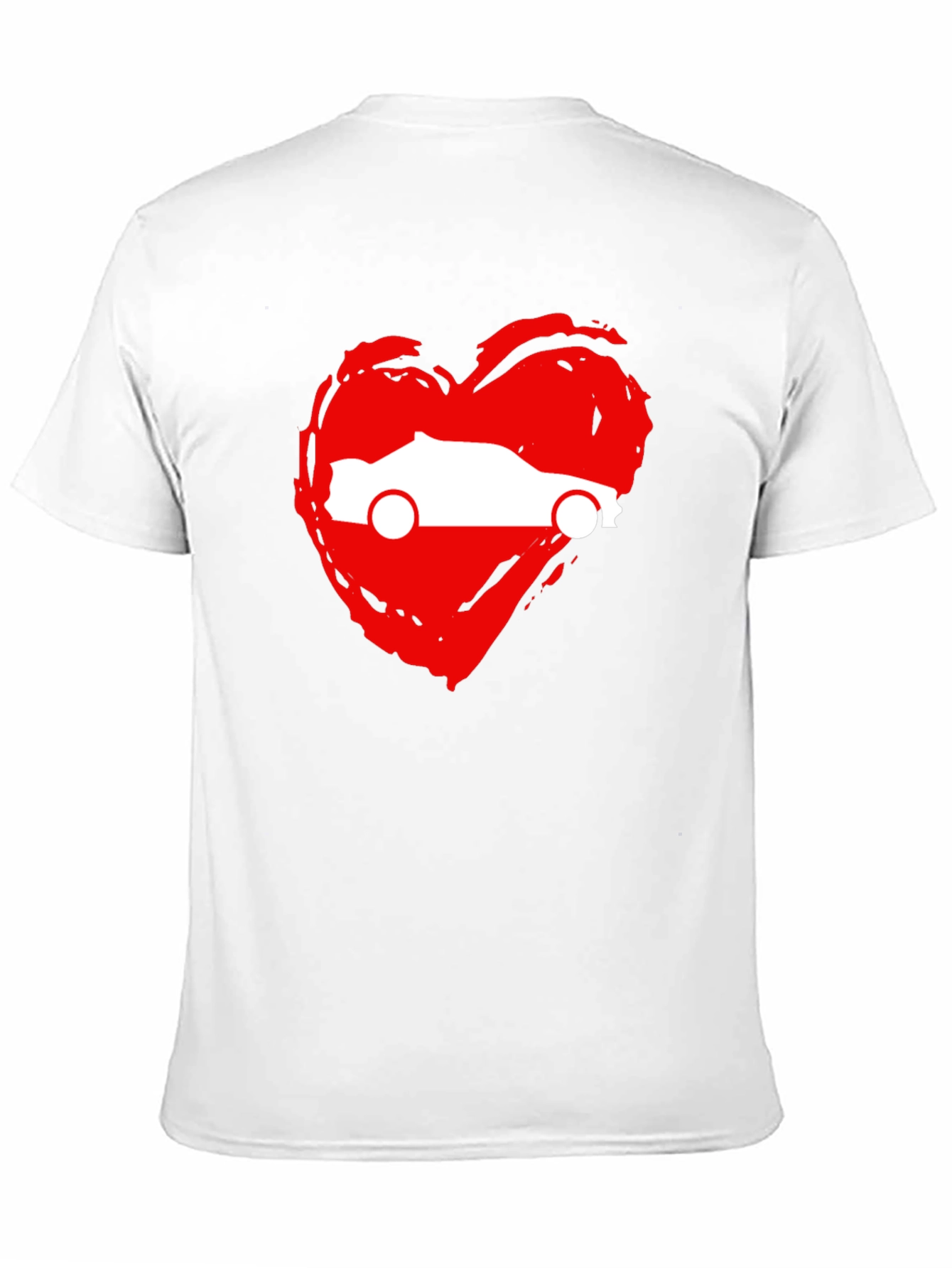 Camiseta Negra con Corazón y Coche