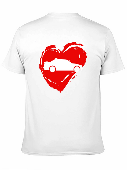 Camiseta Negra con Corazón y Coche